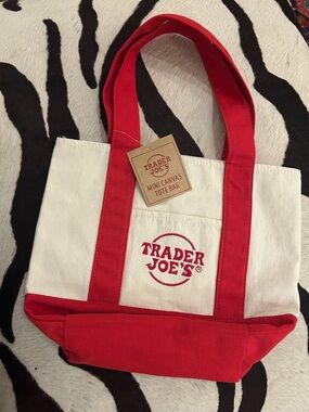 NWT mini TRADER JOE canvas bag
